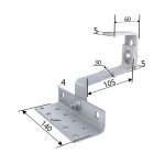Dakhaak 3x verstelbaar RVS 4mm/5mm - Afbeelding 4