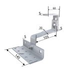 Dakhaak 3x verstelbaar RVS A2 5mm - Afbeelding 4
