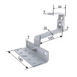 Dakhaak 3x verstelbaar RVS A2 7mm - Afbeelding 4