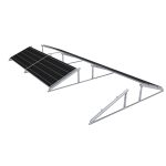 Plat dak montage systeem 15°->30° 3000mm lengte - Afbeelding 4