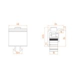 Eindklem 35mm voor plat dak montage systeem - Afbeelding 3